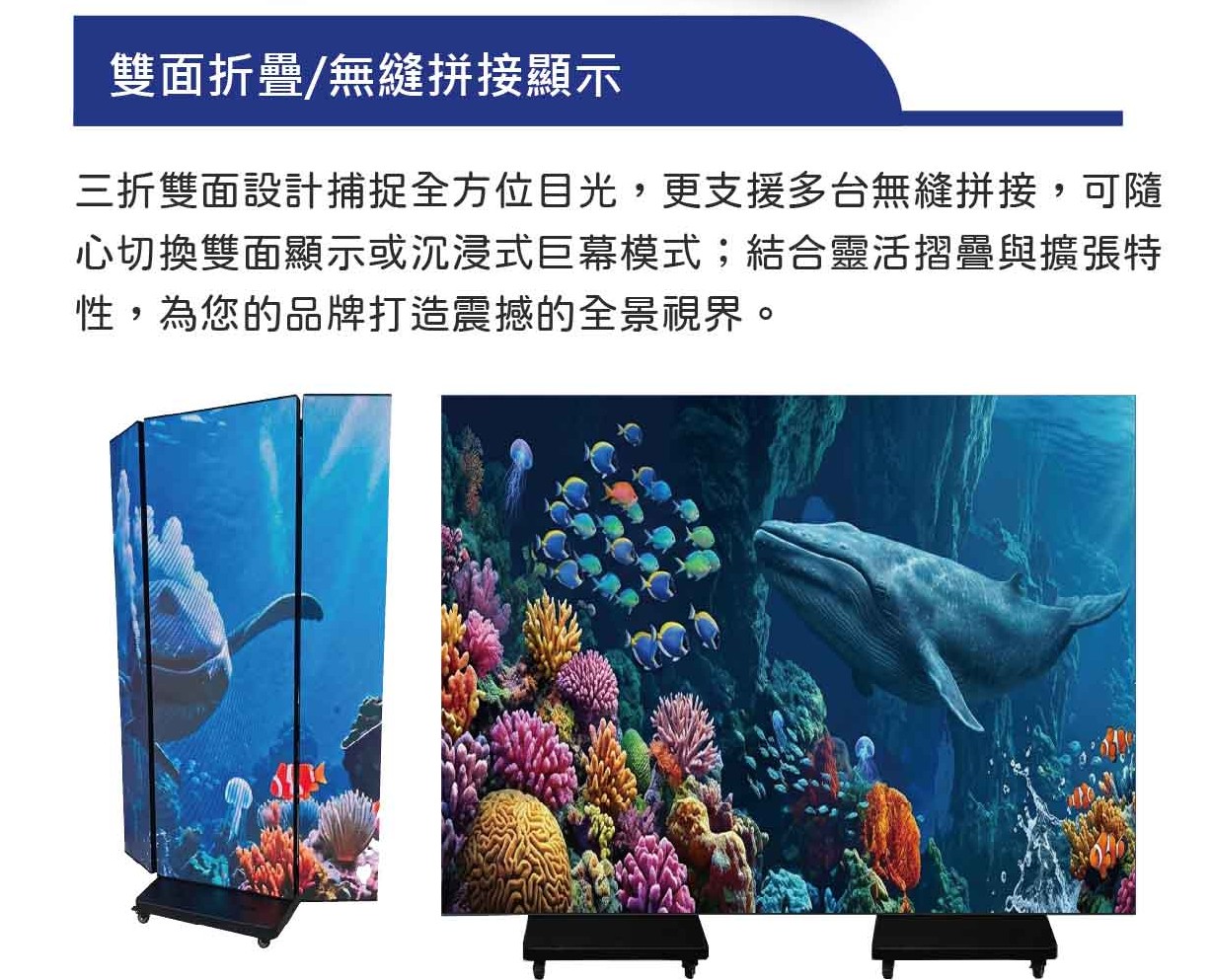 3840Hz 高更新率與無縫拼接畫面比較