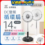 【中央牌】14吋DC內旋式遙控循環立扇 KDS-142SR