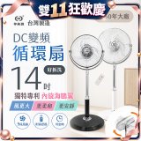 【中央牌】14吋DC內旋式遙控循環立扇 KDS-142SR