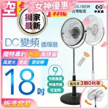 486團購獨家款【中央牌】18吋DC節能內旋式遙控循環立扇KDS-182SR