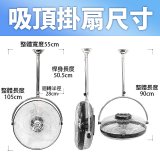 486獨家款【中央牌】18吋DC節能內旋式遙控智能壁吊扇KDH-181SR 壁掛／吸頂