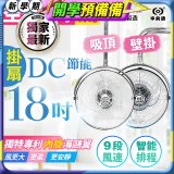 486獨家款【中央牌】18吋DC節能內旋式遙控智能壁吊扇KDH-181SR 壁掛／吸頂