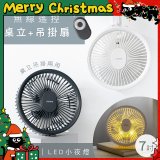 【KINYO】無線遙控LED吊扇 7吋 (UF-7065)