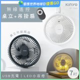 【KINYO】無線遙控LED吊扇 7吋 (UF-7065)