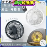 【KINYO】無線遙控LED吊扇 7吋 (UF-7065)