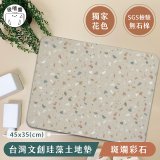 【窩在家 All In Home】吸嘻醬-文創珪藻土地墊(非軟式)-斑斕彩石