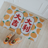 【窩在家All In Home】天天好吉利刮泥地墊 (白底桔橙)