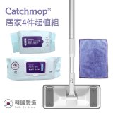 韓國Catchmop 輕巧平板拖把居家4件組