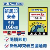 Wi-Ho! 新馬印柬泰5天每天1GB上網卡