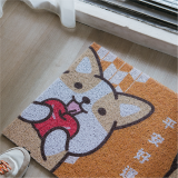 【窩在家All In Home】柴語錄聯名款｜四季平安柴犬刮泥地墊(45*75cm)