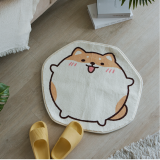 【窩在家All In Home】柴語錄聯名款｜柴圓滾滾絨毛吸水地墊(60 x 65cm)
