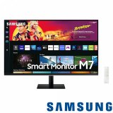 限時獨家活動【SAMSUNG 三星】M7｜32吋(黑色) 4K 智慧聯網螢幕- S32BM702UC(VA/4K/內建喇叭)-12期分期