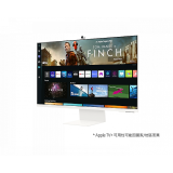 486獨家好禮送【SAMSUNG 三星】M8｜32吋(象牙白) 4K HDR淨藍光智慧聯網超薄繽紛新色螢幕(S32BM801UC)-12期分期