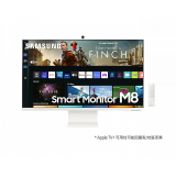 486獨家好禮送【SAMSUNG 三星】M8｜32吋(象牙白) 4K HDR淨藍光智慧聯網超薄繽紛新色螢幕(S32BM801UC)-12期分期