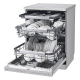 【登錄送微波爐+3000元】LG 14人份 QuadWash™ Steam 蒸氣洗碗機－消光銀 (DFB335HS)