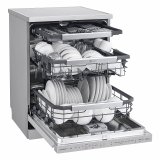 【登錄送微波爐+3000元】LG 14人份 QuadWash™ Steam 蒸氣洗碗機－消光銀 (DFB335HS)