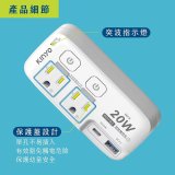 【KINYO】2開2插PD+USB分接器 (GIPD-322)