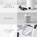 【KINYO】304不鏽鋼隨行快煮壼600ML(無底座+分離式電源線+折疊式防燙把手 AS-HP65)