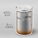 【KINYO】304不鏽鋼隨行快煮壼600ML(無底座+分離式電源線+折疊式防燙把手 AS-HP65)