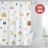 【窩在家All In Home】文創浴簾-童趣系列-180*180cm（6款可選）