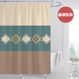 【窩在家All In Home】文創浴簾-北歐系列-180*180cm（4款可選）
