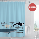 【窩在家All In Home】文創浴簾-動物系列-180*180cm（6款可選）