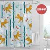 【窩在家All In Home】文創浴簾-動物系列-180*180cm（6款可選）