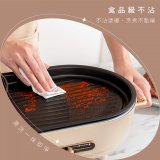 【KINYO】2.5L雙溫控火烤兩用爐/料理鍋/電火鍋(烤盤/火鍋兩用BP-092)