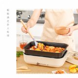 【KINYO】4L多功能料理鍋/電火鍋/電燉鍋 (火鍋/烤盤兩用 BP-094)