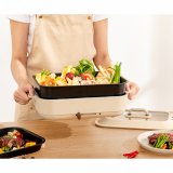 【KINYO】4L多功能料理鍋/電火鍋/電燉鍋 (火鍋/烤盤兩用 BP-094)