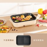 【KINYO】4L多功能料理鍋/電火鍋/電燉鍋 (火鍋/烤盤兩用 BP-094)