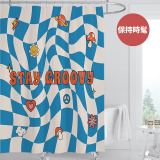 【窩在家All In Home】文創浴簾-創意系列-180*180cm（4款可選）
