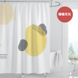 【窩在家All In Home】文創浴簾-質感系列-180*180cm（6款可選）