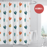 【窩在家All In Home】文創浴簾-質感系列-180*180cm（6款可選）