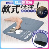 【日竹門】頂級軟式珪藻土吸水地墊 福兔摩斯
