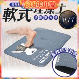 【日竹門】頂級軟式珪藻土吸水地墊-福兔摩斯(60*40cm)