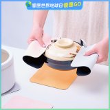 【rubber anne】軟式珪藻土護手隔熱墊 2入組 灰/粉