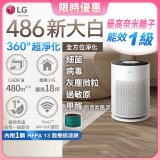 【限時下殺、贈品二選一】LG PuriCare™ 360°超淨化大白空氣清淨機-Hit 新大白 (AS601HWG0)