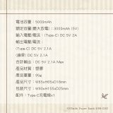 【KINYO】5000mAh 小方塊雙線夾心隨手充 (KPB-2302)