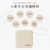 【KINYO】5000mAh 小方塊雙線夾心隨手充 (KPB-2302)
