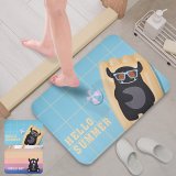 【monster】軟式珪藻土吸水彩印地墊 夏日時光/夕照花映(58x38cm) 2入組