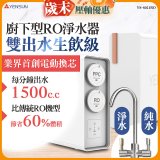 元山 雙出水生飲級600G廚下型RO淨水器 YS-8021RO (電動濾心+雙出水龍頭)