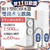 元山 雙出水生飲級600G廚下型RO淨水器 YS-8021RO (電動濾心+雙出水龍頭)