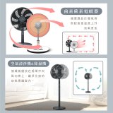 【KINYO】3D智慧觸控循環立扇 (DCF-1423)
