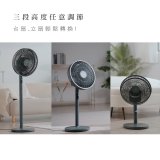 【KINYO】3D智慧觸控循環立扇 (DCF-1423)