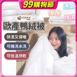 南誠嚴選 JIS70%｜85%｜93% 歐產鴨絨被｜空調被