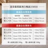 南誠嚴選 JIS70%｜85%｜93% 歐產鴨絨被｜空調被
