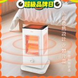 【KINYO】五面取暖直立式電暖器 (黑EH-838/白EH-520)