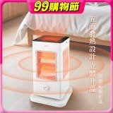 【KINYO】五面取暖直立式電暖器 (黑EH-838/白EH-520)