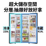 LG 653公升 InstaView™ 敲敲看門中門對開冰箱｜夜墨黑 (GL-QL62MB)